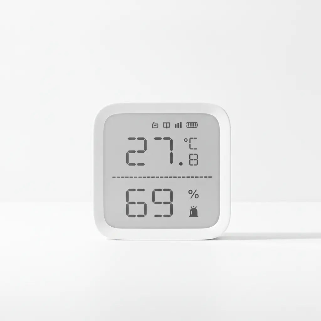 Hikvision temperatūros ir drėgmės matuoklis DS-PDTPH-E-WE AX PRO IĮ Signalita