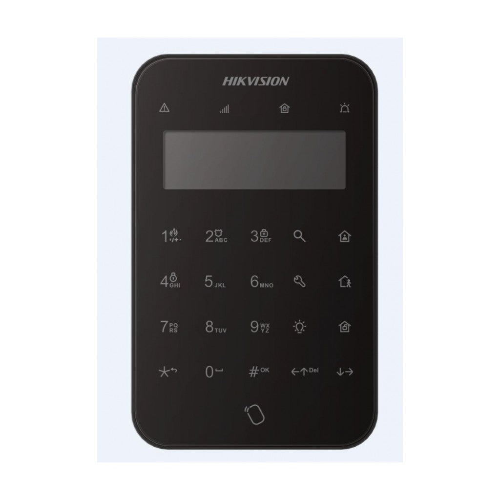 Hikvision LCD klaviatūra DS-PK1-LT-WE AX PRO juoda