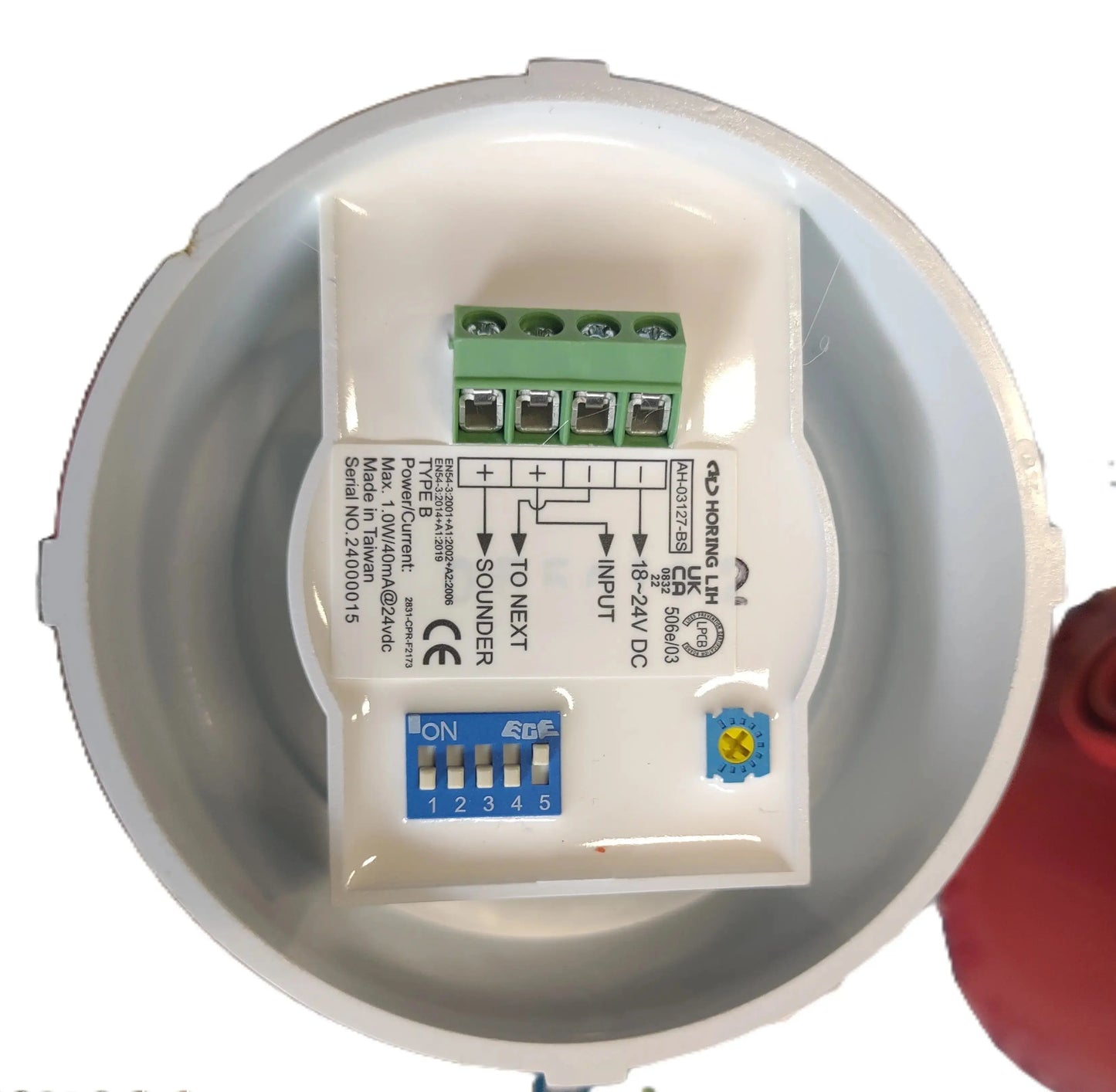 Priešgaisrinė sirena su blykste AH-03127BS 18-30V IĮ Signalita
