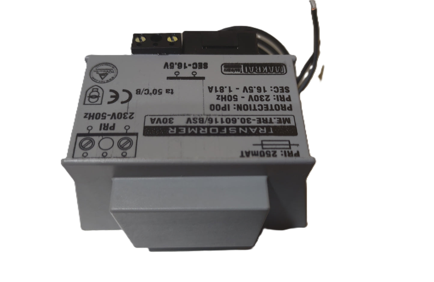 Transformatorius 16,5V/30VA/1,81A