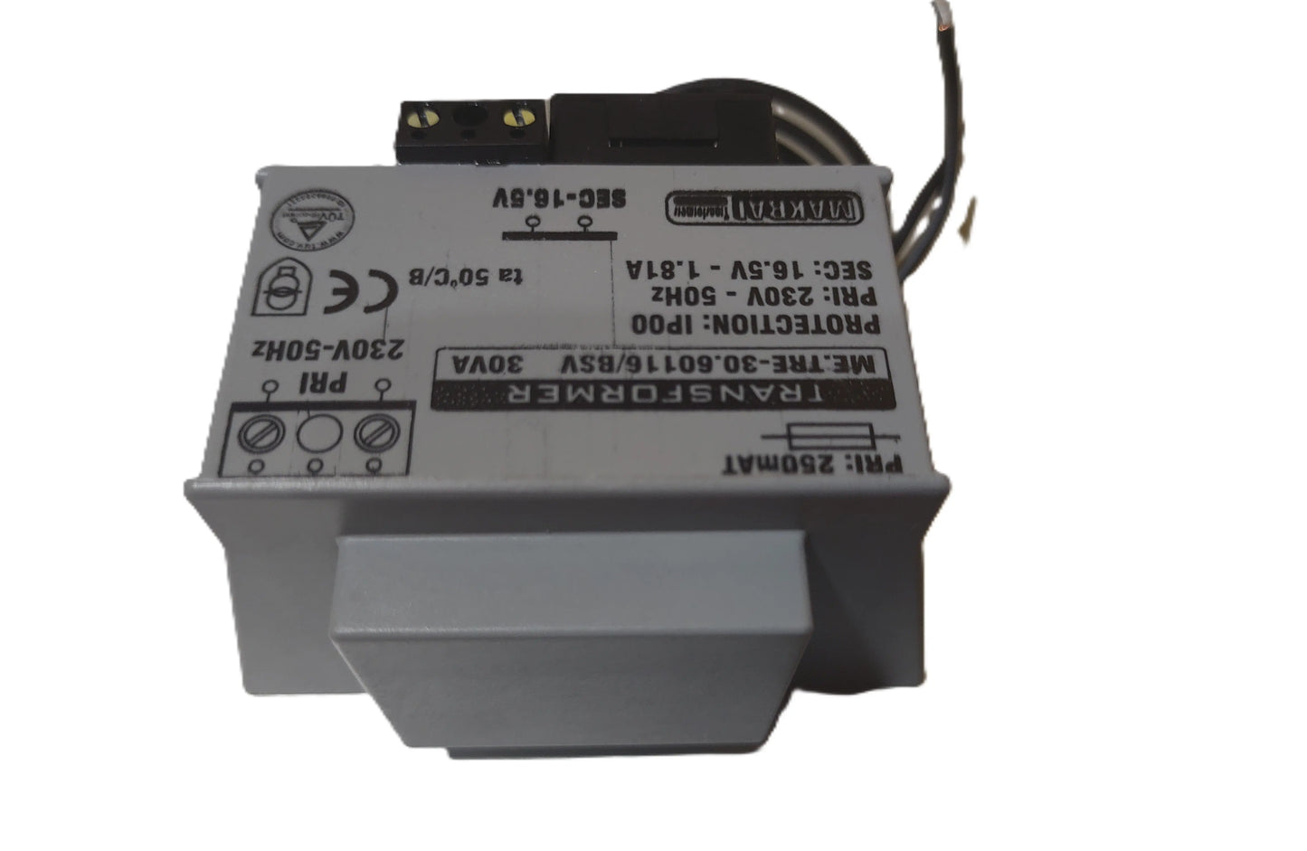 Transformatorius 16,5V/30VA/1,81A IĮ Signalita