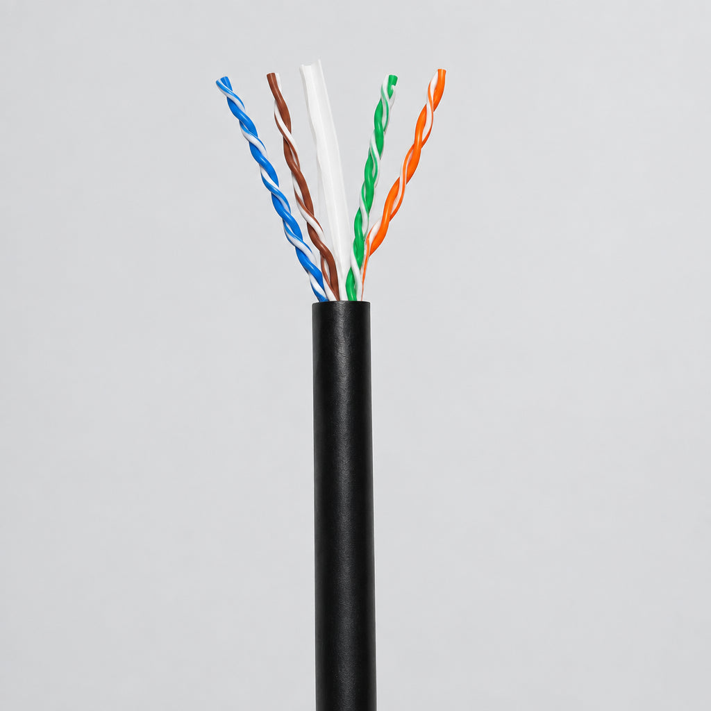 UTP kabelis Schnur CAT5e (500m) (PVC, PE, Eca, lauko)