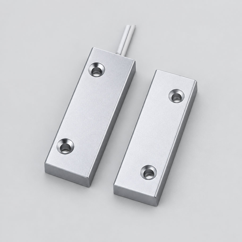 Magnetiniai kontaktai Metal 49x20x9,6mm aliuminis maži IĮ Signalita