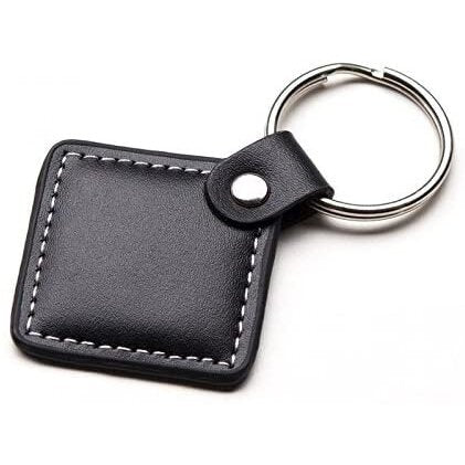 Pakabukas keyfob RFID, dirbtinė oda, Mifare, juodas