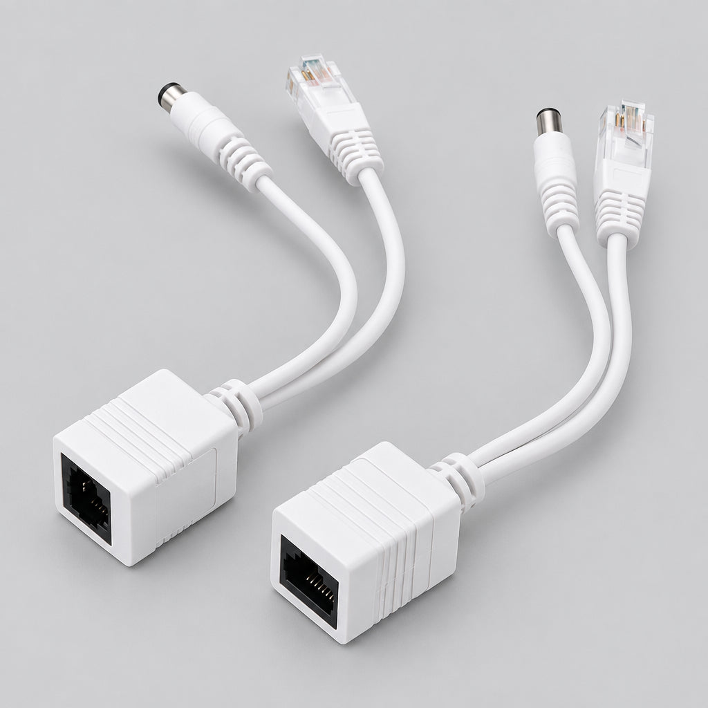 Single Inline 10/100 Mode B Splitter and Injector Kit, 5.5x2.1 mm DC Barrel (POE-INJ-EXTR) IĮ Signalita