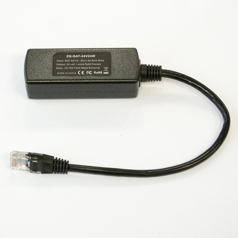 Gigabit 802.3af/at 44V-56V į 24 V (24 W) PoE konverteris (ZQ-GAT-24V24W)