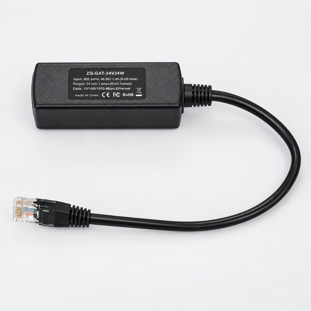Gigabit 802.3af/at 44V-56V į 24 V (24 W) PoE konverteris (ZQ-GAT-24V24W) IĮ Signalita