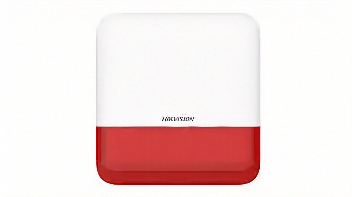 Hikvision lauko sirena DS-PS1-E-WE AX PRO (raudona) IĮ Signalita