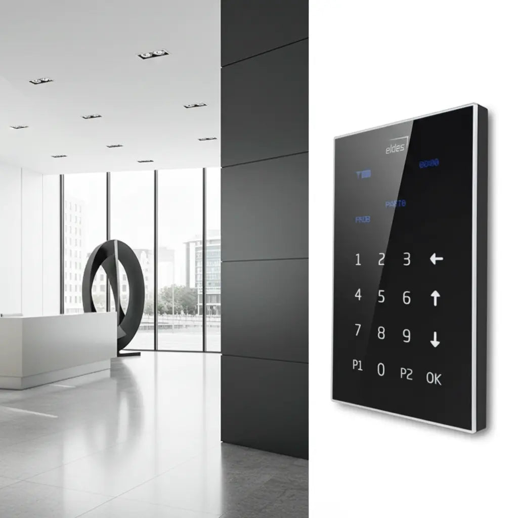 Valdymo pultelis EKB2B centralei ESIM384, ESIM484, sensorinis, juodas IĮ Signalita