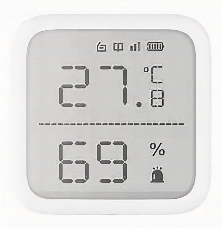 Hikvision temperatūros ir drėgmės matuoklis DS-PDTPH-E-WE AX PRO IĮ Signalita