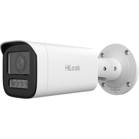 HiLook bullet IPC-B620HA-LZU F2.8-12 (balta, 2 MP, 50 m. IR, 50 m. LED, Hybrid Light) IĮ Signalita