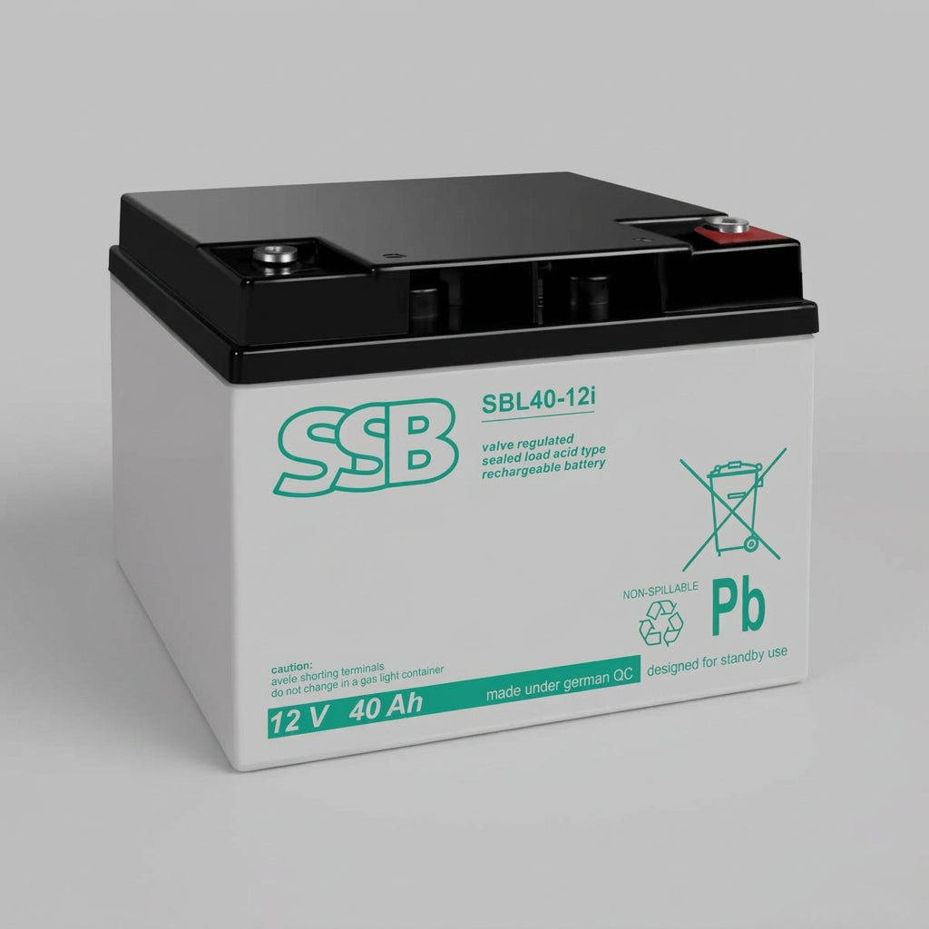 Akumuliatorius (AGM) SSB SBL (40Ah, 12V, F13 M6, VRLA)