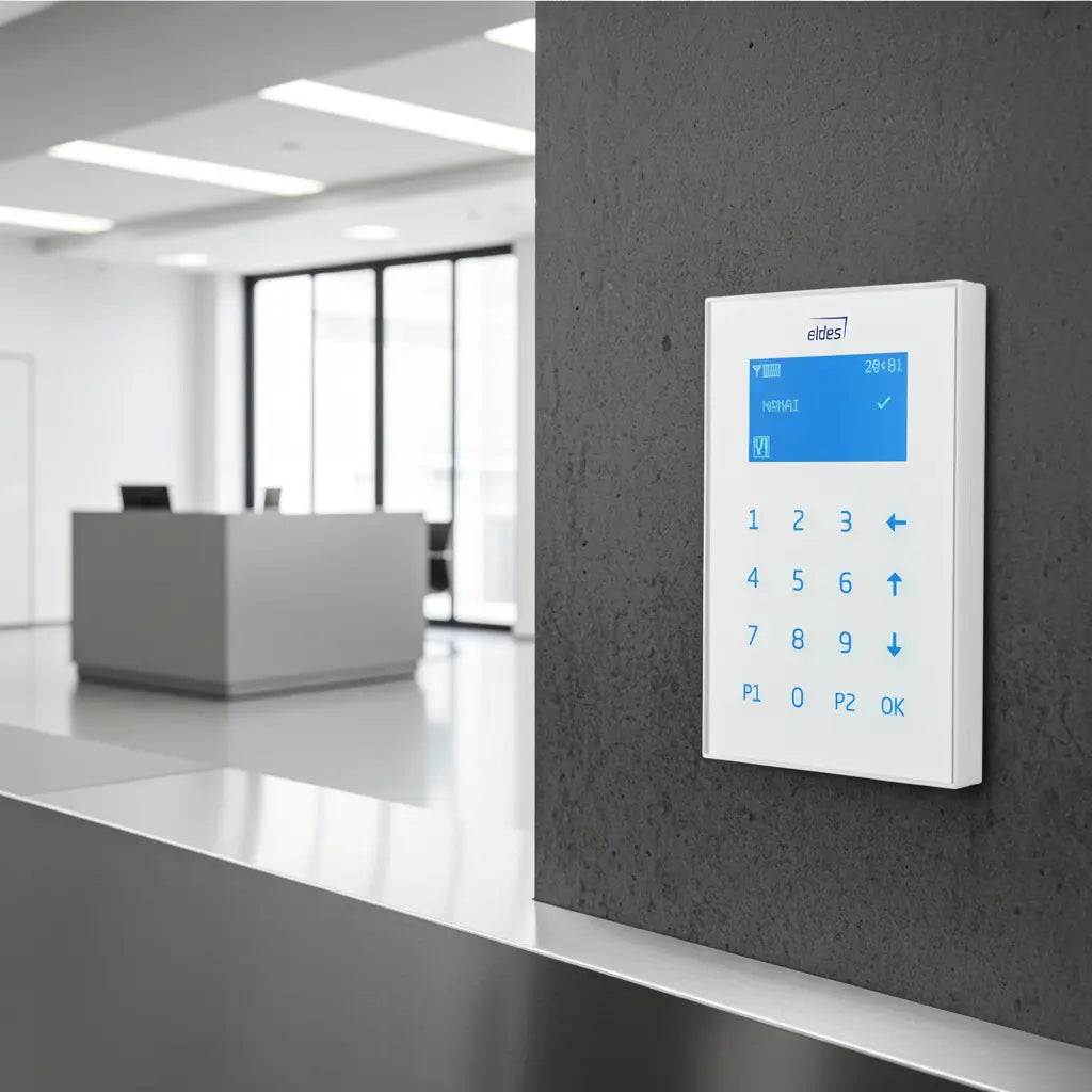 Valdymo pultelis EKB2W centralei ESIM384, ESIM484, sensorinis, baltas IĮ Signalita